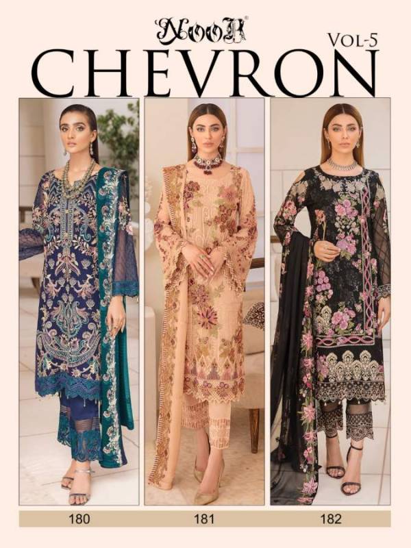 Noor Chevron 5 Georgette Wear Pakistani Salwar Kameez Designer Collection